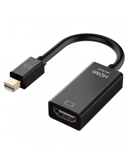 Преходник DeTech, Mini DisplayPort - HDMI, 4K, Черен - 17860