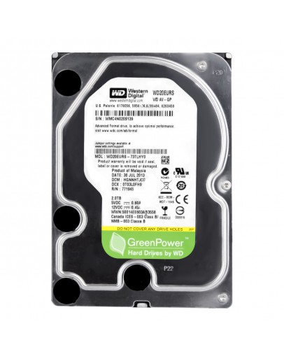 2T WD SATA2  64MB GREEN