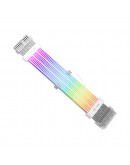 1stPlayer удължителен кабел Extension Modding Cable M/B 24PIN Addressable RGB White - NC24P-WH