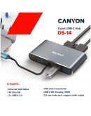 CANYON hub DS-14 8in1 4k USB-C Dark