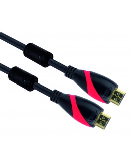 VCom Кабел HDMI M / M Ultra HD 4k2k Gold +2 Ferrite v1.4 ethernet 3D - CG525D-10m