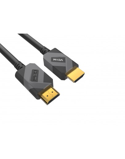 VCom Кабел HDMI v2.1 M / M 2.0m  - 8K Dolby Vision HDR, Black/Grey - CG805-2.0m