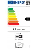 Монитор AOC C27G4ZXE, 27 Curved 1500R, VA, WLED, 1920x1080