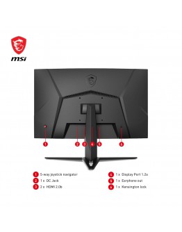 Монитор MSI 23.6 G24C4 E2 CURVED