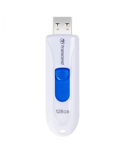 Transcend 128GB, USB3.1, Pen Drive, Capless, White