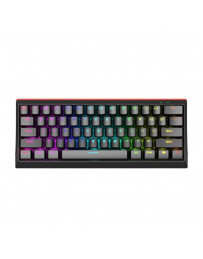 Marvo геймърска клавиатура Gaming Mechanical keyboard 61 keys TKL - KG962G - RED switches, RGB