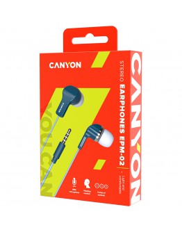 CANYON Stereo Earphones with inline microphone,