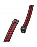 1stPlayer модулен кабел Custom Sleeved Modding Cable Black/Red - PCIe 5.0 12VHPWR M/M - FM2-B-BR