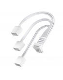 1stPlayer удължителен кабел Custom Sleeved Modding Cable White - 3 x PCIe 8-pin to 12VHPWR - FM3-B-WH