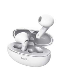 TRUST Yavi Bluetooth ENC Earphones White