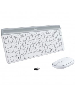 LOGITECH MK470 Slim Wireless Combo - OFF-WHITE -