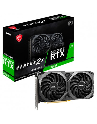 MSI Video Card Nvidia GeForce RTX 3060 VENTUS 2X