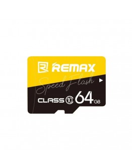 Карта памет Remax Speed Flash, Micro SD, 64GB, Class 10, UHS-3, Жълт - 62059