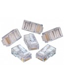 Букси No brand, RJ-45, 100 бр в пакет, High quality, Прозрачни - 17141