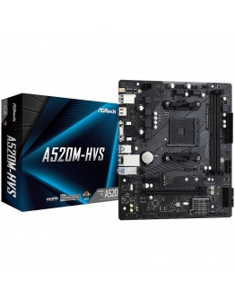 ASROCK Main Board Desktop A520M-HVS (AM4, 2xDDR4,