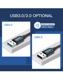 Vention Кабел USB 3.0 AM / AM - 1.5M Black - CONBG