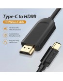 Vention кабел Cable Type-C to HDMI - 2.0m 4K Black - CGUBH