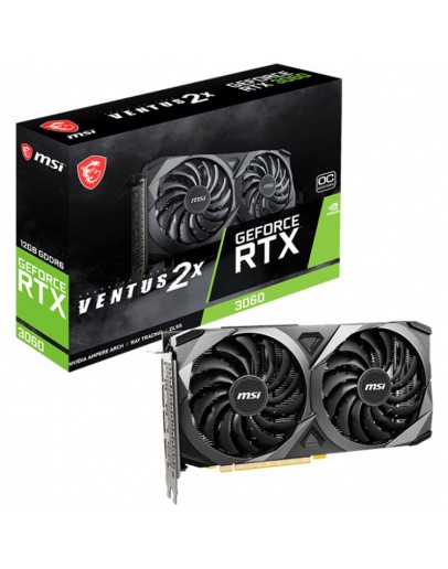 MSI Video Card Nvidia GeForce RTX 3060 VENTUS 2X