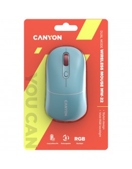 CANYON mouse MW-22 Dual Band RGB Wireless Dark