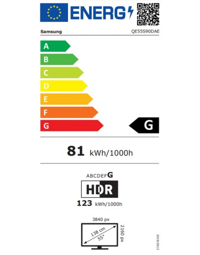 Samsung 55 55S90D AI 4K QD-OLED SMART TV 144 Hz Ti