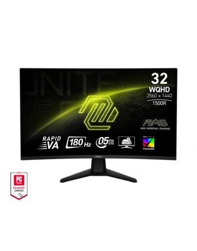 Монитор MSI MAG 32CQ6F, 31.5, 180Hz, 0.5ms, Rapid VA, WQHD