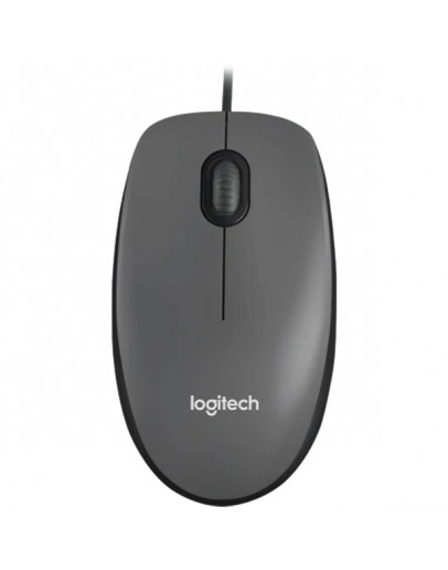 LOGITECH M100 Corded Mouse - BLACK -