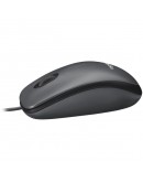 LOGITECH M100 Corded Mouse - BLACK -