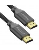 Кабел Earldom ET-W26 HDMI - HDMI, 3м., 4K, С оплетка, Черен - 18385