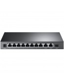 8-port 10/100Mbps Unmanaged PoE switch with 2