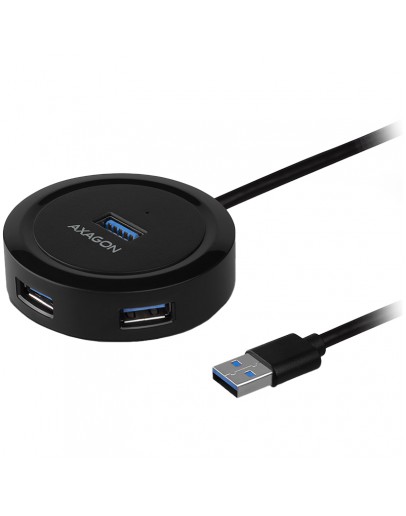 AXAGON HUE-P1A 4x USB3.2 Gen 1 ROUND hub, micro