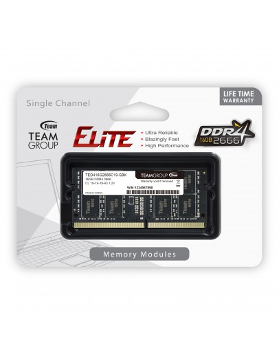 16G DDR4 2666 TEAM ELITE SODIM