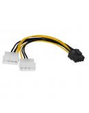 Makki Адаптер Adapter 2xMolex to 8pin PCI-E VGA - MAKKI-CE317-0.15m