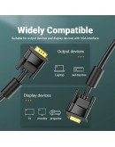 Vention Кабел за монитор Cable VGA HD15 M / M 1.0m Gold Plated, 2 Ferrites - DAEBF