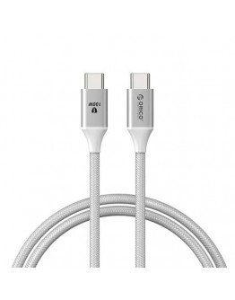 Orico кабел Cable USB C-to-C PD 100W Charging 1.0m White - CDX-100CC-WH