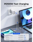 Orico кабел Cable USB C-to-C PD 100W Charging 1.0m White - CDX-100CC-WH