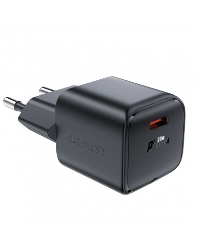 Acefast Универсално зарядно за стена Charger Wall GaN PD20W - A73 Mini - USB-C x 1, Black