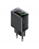 Acefast Универсално зарядно за стена Charger Wall GaN PD 30W - A98 - USB-C x 1, USB-A x 1, Black