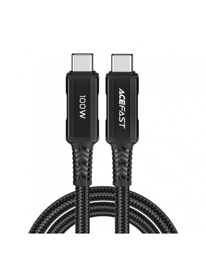 Acefast Кабел USB-C to USB-C Cable 100W 2m Aluminum alloy - C4-03 - Black