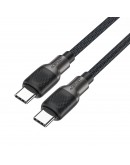 Acefast Кабел USB-C to USB-C Cable 60W Silicone braid 1.2m - C10-03 - Black