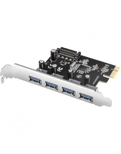 AXAGON PCEU-430RS PCIe card - 4x USB 5Gbps port,