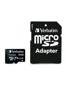 Verbatim Premium micro SDXC 64GB Class 10 (Incl. A