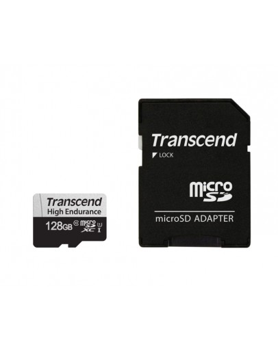 Transcend 128GB micro SD w/ adapter U1, High Endur