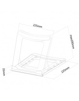 Neomounts Notebook Desk Stand (ergonomic, can be p