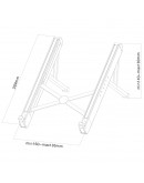 Neomounts Foldable Notebook Desk Stand (ergonomic)