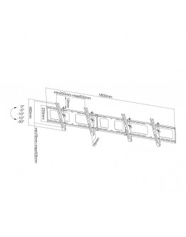 Neomounts Flat Screen Wall Mount for menu board - 