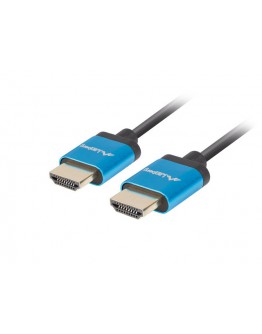 Lanberg HDMI M/M V2.0 4K cable 1m, slim, black