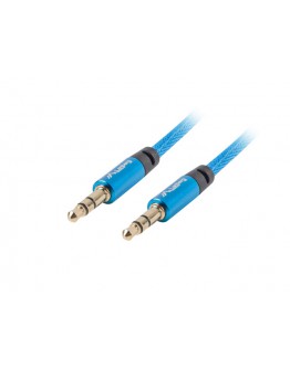 Lanberg mini jack 3.5mm M/M 3 pin cable 3m, blue p