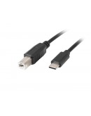 Lanberg USB-C (M) -> USB-B (M) 2.0 ferrite cable 3