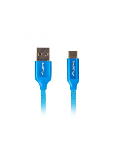 Lanberg USB-C(M) ->  USB-A (M) 2.0 cable 0.5m, blu