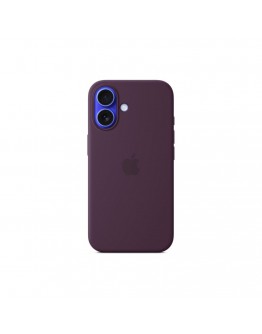 Apple iPhone 16 Silicone Case with MagSafe - Plum